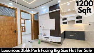 Park facing 2 bhk big size flat for sale in vasundhara ghaziabad||spacious 2 bhk park facing flat