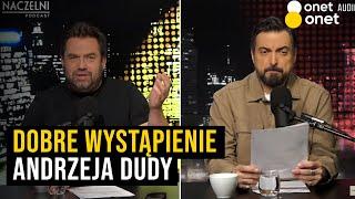 Naczelni: Dobre wystąpienie Andrzeja Dudy