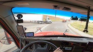 What is this truck driver doing???