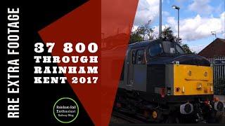 37 800 passes through Rainham Railway Station (Kent) on 9th September 2017