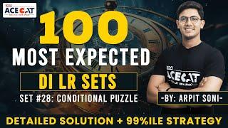 CAT 2024 DI LR: Solving 100 Most Expected DILR Sets with Arpit Sir | Set 28: Conditional Puzzle