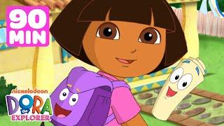 Dora the Explorer Backpack & Map Games! ️  90 Minutes | Dora & Friends