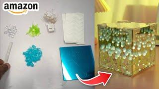 How to Make Tulip Cube Mirror LED Night Lamp Full Tutorial Unboxing Video