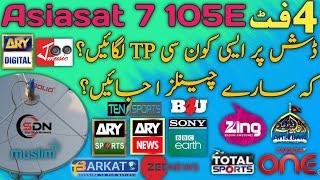 Asiasat 7 @105e Strong TP  (Strong Frequency 2023)  Dish Satting Asiasat 7