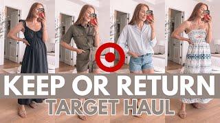 TARGET HAUL 2024 | Summer Fashion Haul - KEEP OR RETURN?!