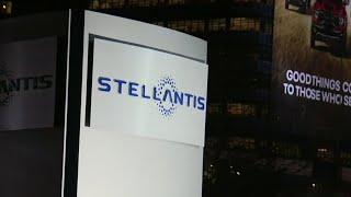 Stellantis sign unveiled at Auburn Hills headquarters after FCA-Peugeot merger