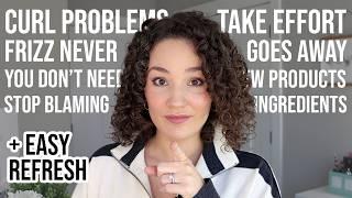 6 Harsh Truths About Curly Hair | Easy Refresh Routine + GRWM