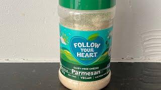 Follow Your Heart Grated Parmesan #veganfoodtastetest #veganParmesan #followyourheart