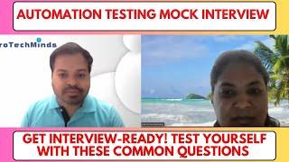 Realistic Mock Interview for Automation Testers | Expert Insights | Live Automation Testing