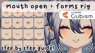 【 easy mouth rigging + multiple forms ! 】live2d step by step guide