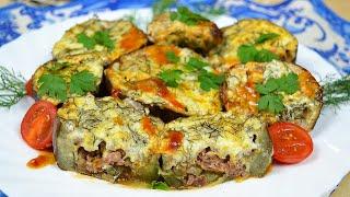 ФАРШИРОВАННЫЕ БАКЛАЖАНЫ в Духовке с Фаршем. Необычный рецепт!