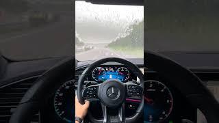 No need for Windshield Wipers Mercedes GLE with wax on windows