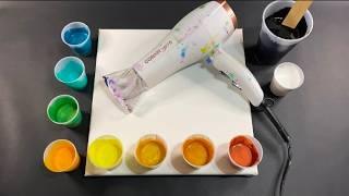 Acrylic Pouring: Vibrant Blowout Style Dutch Pour- Unique Fluid Art