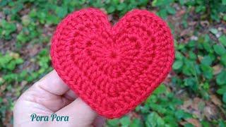 How To Crochet A Heart For Beginners I Crochet Valentines Gifts