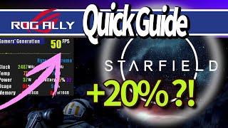 MORE FPS and ULTRA graphics in Starfield !