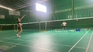 Couples badminton training!