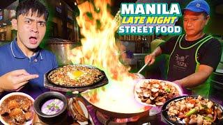 Filipino LATE NIGHT Street Food Tour in ManilaPinoy Street Food After Dark! Pares, Sisig, Mami