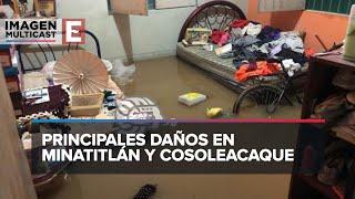 Más de mil viviendas afectadas en Veracruz por inundaciones