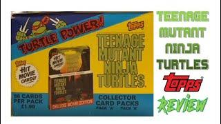 Teenage Mutant Ninja Turtles TOPPS 1990 Movie Cards Review