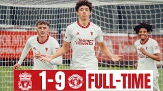 Manchester United 9 - 1 Liverpool | Highlights | Premier League U18 | 06-04-24