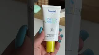 Supergoop! Unseen Sunscreen spf 40  #shorts