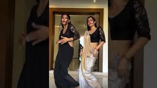 Ananya rao & apoorva rao looking hot in saree | #dreamumwakeupum song #sareeshorts