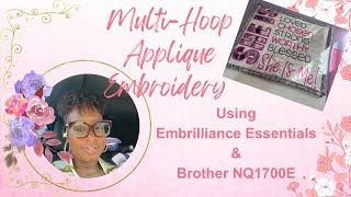 How to use Multiple Hooping for Large Embroidery file