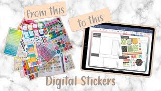 Digital Planner Stickers | Stickers on a Goodnotes Digital Planner