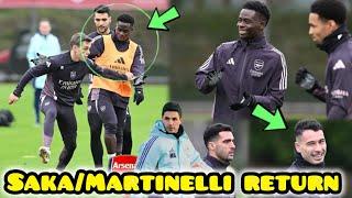 SAKA & MARTINELLI BACK IN TRAINING! ARSENAL'S FULL SQUAD IS READY FOR WAR!