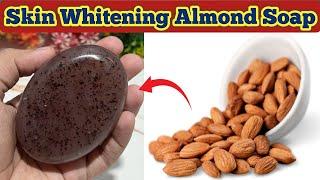 How to make almond soap at home | Homemade almond soap | skin whitening almond soap | diy soap