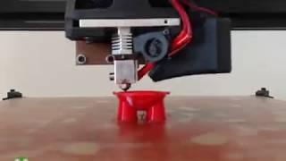 3d print time lapse of a Marvin keychain