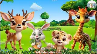 Cute Animal Collection: Leopard , Giraffe, Sika Deer, Rabbit, Otter - Animal Moments