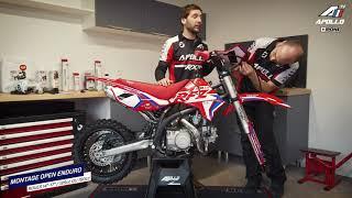 Unboxing & Instructions de montage - Dirt bike Apollo RFZ OPEN Enduro 125cc et 150cc 14/17"