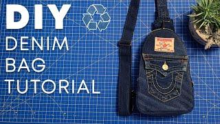 Don't Throw Away Your Old Jeans! Make This Sling Bag Instead