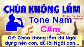 Chúa Không Lầm Karaoke Tone Nam - (St: Lm Kim Long) - Chúa không lầm, khi Ngài dựng nên con...