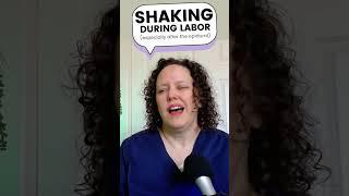 Shaking after an epidural—try sticking your tongue out to help it stop!