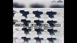 Retaining wall block making machine APOLLOZENITH ZN600 @ Madhya Pradesh