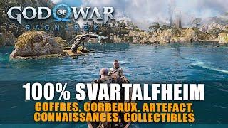 God Of War Ragnarök : 100% SVARTALFHEIM - Coffre, Corbeaux, Artefact, ... (Guide Collectibles)