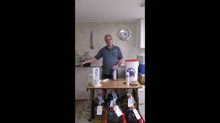 Demonstration of canister filter with the Allinonewinepump