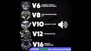 Which Engine sounds the Best? (Part 2) #engine #v6 #v8 #v10 #v12 #v16