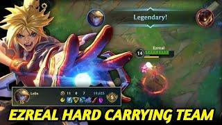 EZREAL HARD CARRYING TEAM WILD RIFT | No Death Challenge | Ezreal Build & Runes