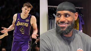 LeBron trolls 16 teams for passing on Dalton Knecht "Did anybody watch him? WTF" 