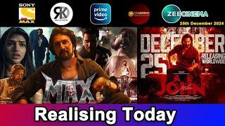 2 New South & Hindi Dubbed Movies Releasing Today | Max Movie, Baby John | 25th December 2024