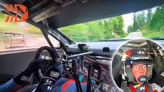 WRC Rally Finland Co-Driver Camera! Thierry Neuville i20N Rally1