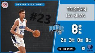 TRISTAN DA SILVA 8 PTS vs MEM 21 Feb 2025 ORL Highlights