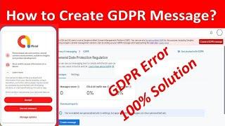 How To Create GDPR message and implement UMP SDK, Android Studio