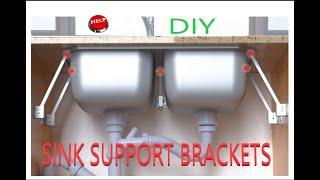 Falling Kitchen Sink support bracket repair DIY - Under counter mount