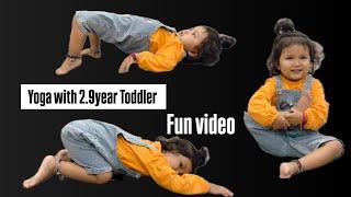 Yoga With Guni  2.9Year Old Toodler  Fun Video ️ @Gungun_and_Mom