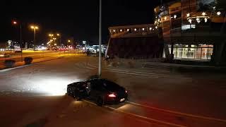 Ночная Рига. Холод. Свет. BMW