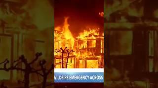 Wildfire Emergency In California. Fire is moving from one city to another